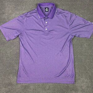 FootJoy Polo Shirt Mens Large Lilac Lavender Purple Golf Westfield Country Club
